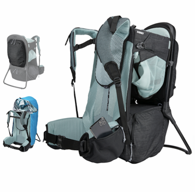 Dětský turistický nosič Thule Sapling Black - trojset